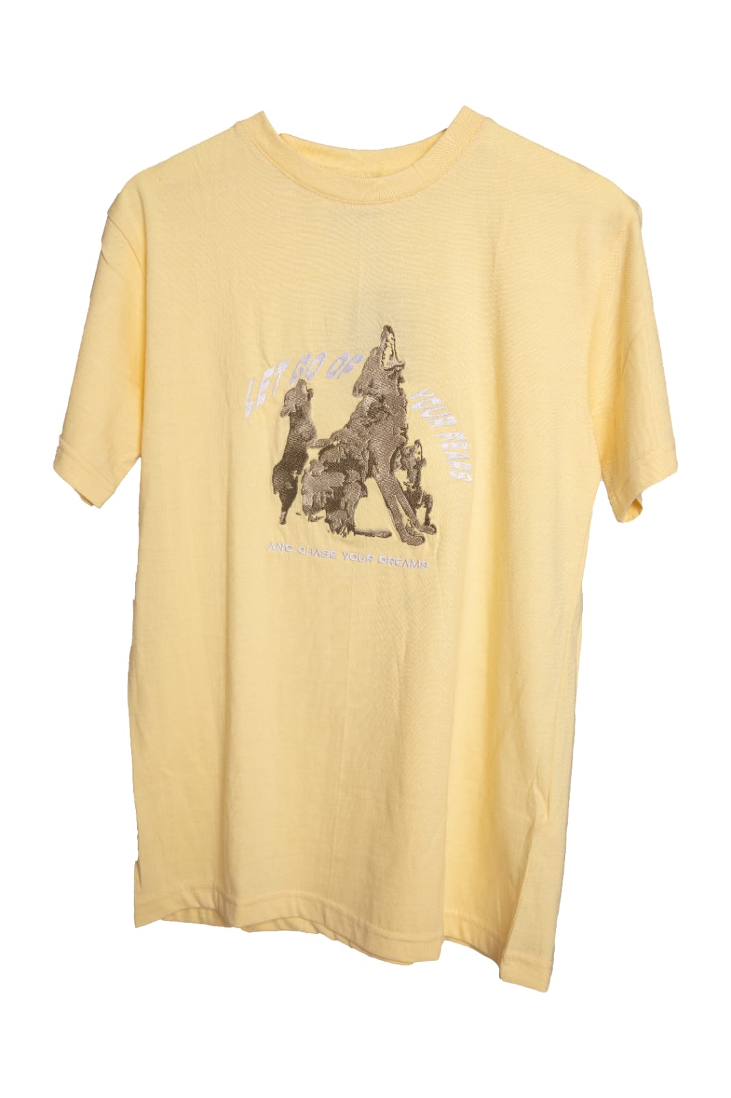 Wolf T-Shirt - Pastel Yellow