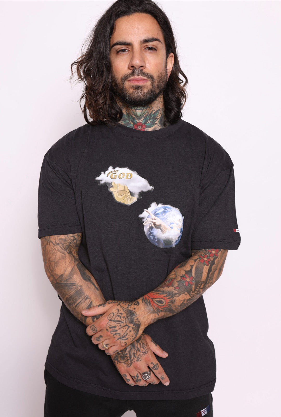 Hand of God T Shirt - Black