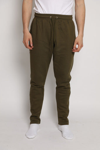Tapered fit Track Trousers with zipper pocket - Green