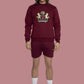 Crew neck SweatShirt - Burgundy