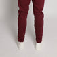 Tapered fit Tracksuit Trousers with zipper pocket - Burgundy