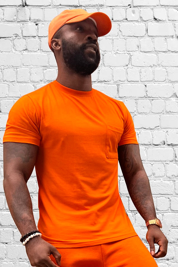 Basic slim fit t - shirt with chest pocket