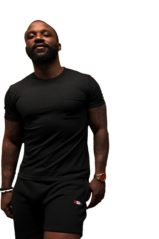 Basic slim fit t-shirt with chest pockets