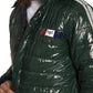Puffer Long Coat with Hoodies - Water Resistant - Green