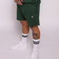 tapered fit zipper short - Green