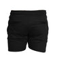tapered fit zipper short - Black