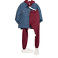 Oversized Denim Jacket with golden buttons