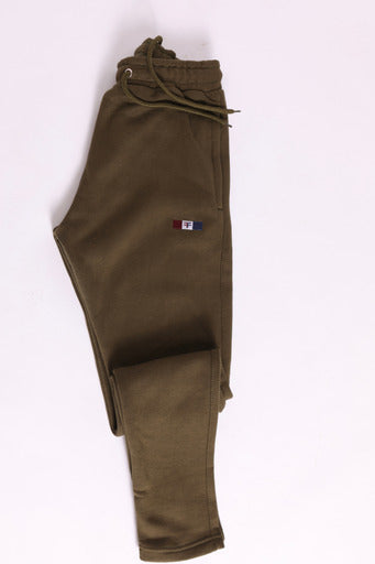 Tapered fit Track Trousers with zipper pocket - Green